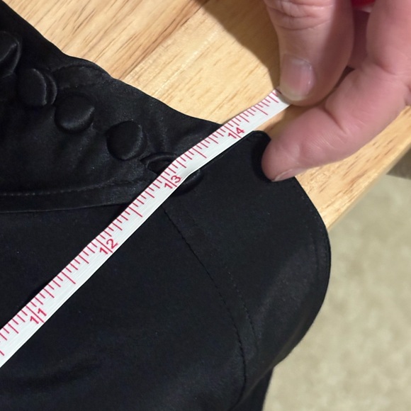 KHAITE Milo Silk-Satin Midi Dress Black size 4 (altered) - Picture 13 of 16